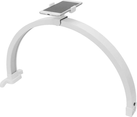 Lampada da unghie da 20 pollici con pulsante touch - Bureaulamp per unghie professionale 3200-5600K con clip per telefono - Adatta per saloni di unghie e ciglia.