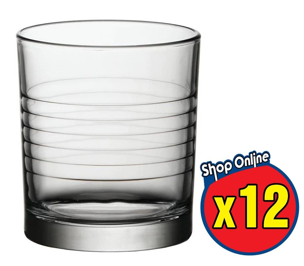 12 BICCHIERI IN VETRO DA ACQUA BORMIOLI ARENA 240 ML