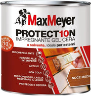 Impregnante a Solvente per Esterni PROTECT10N, Noce Medio, 0.75L