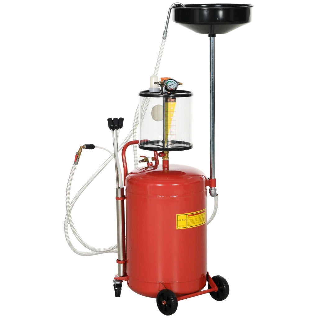 Recuperatore Olio Motore Pneumatico 80L ¨C Xylo ¨C Portatile Regolabile 2in1