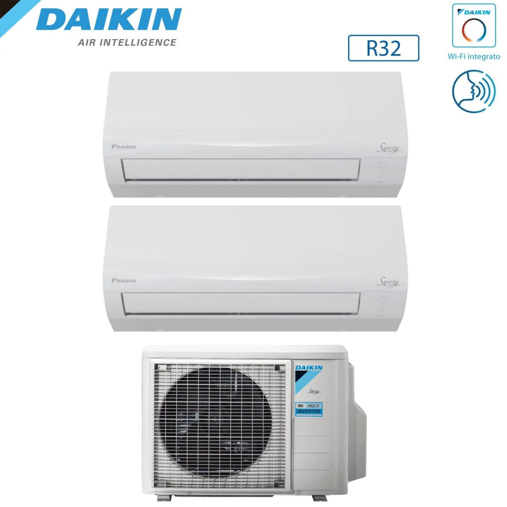 Condizionatore Dual Split Daikin Siesta 9+12 con 2AMXF40A R-32 Wi-Fi Integrato