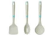 Set tre pezzi spatola servispaghetti e cucchiaio forato