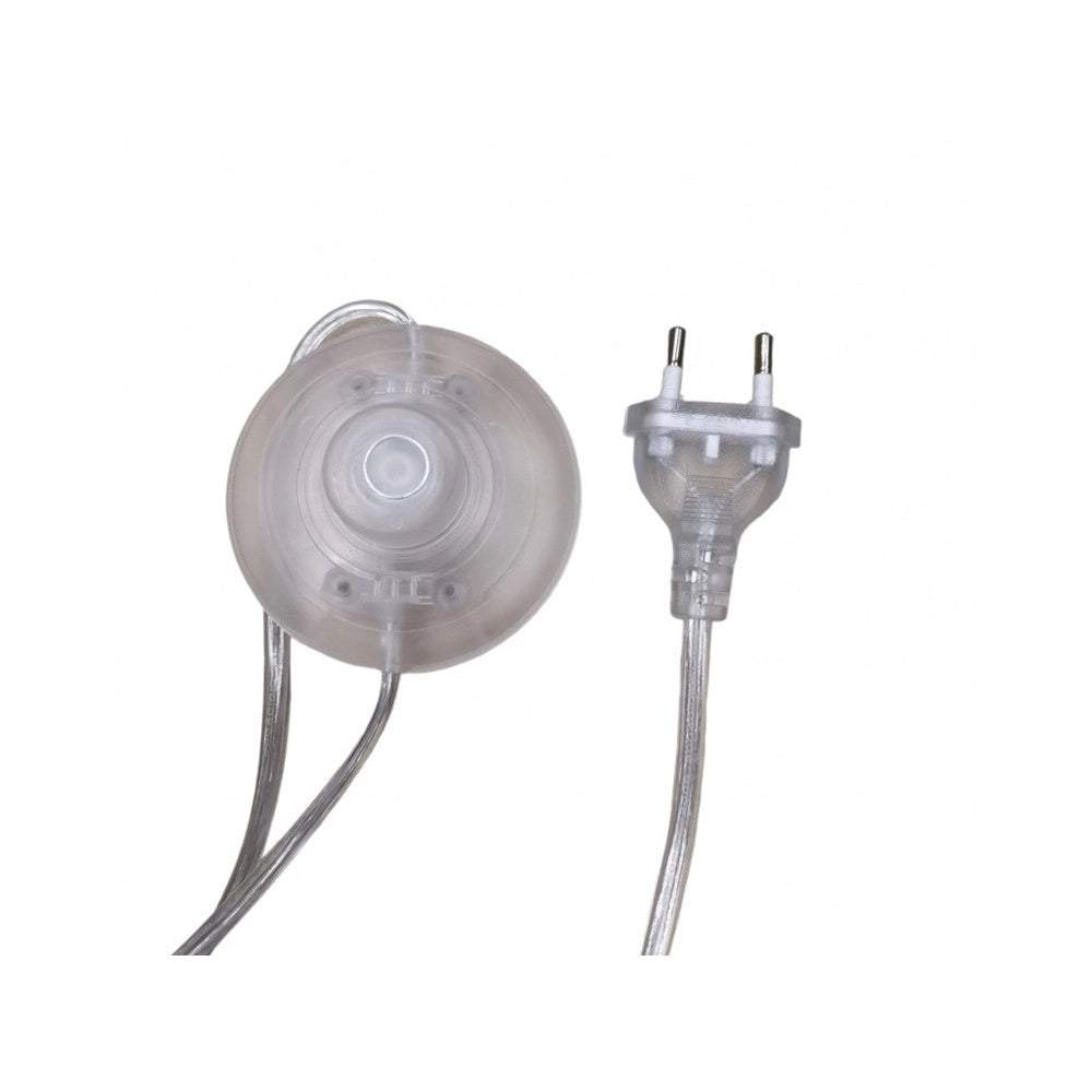 Trade Shop - Lampada Da Terra Argento Con Sfera Vetro Bianco Piantana E27 Design Moderno 33900 -