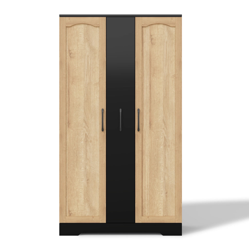 Dispensa da cucina con 2 ante; 4 ripiani e estraibile verticale; per cucina; in MDF; 150×78×40 cm; nero