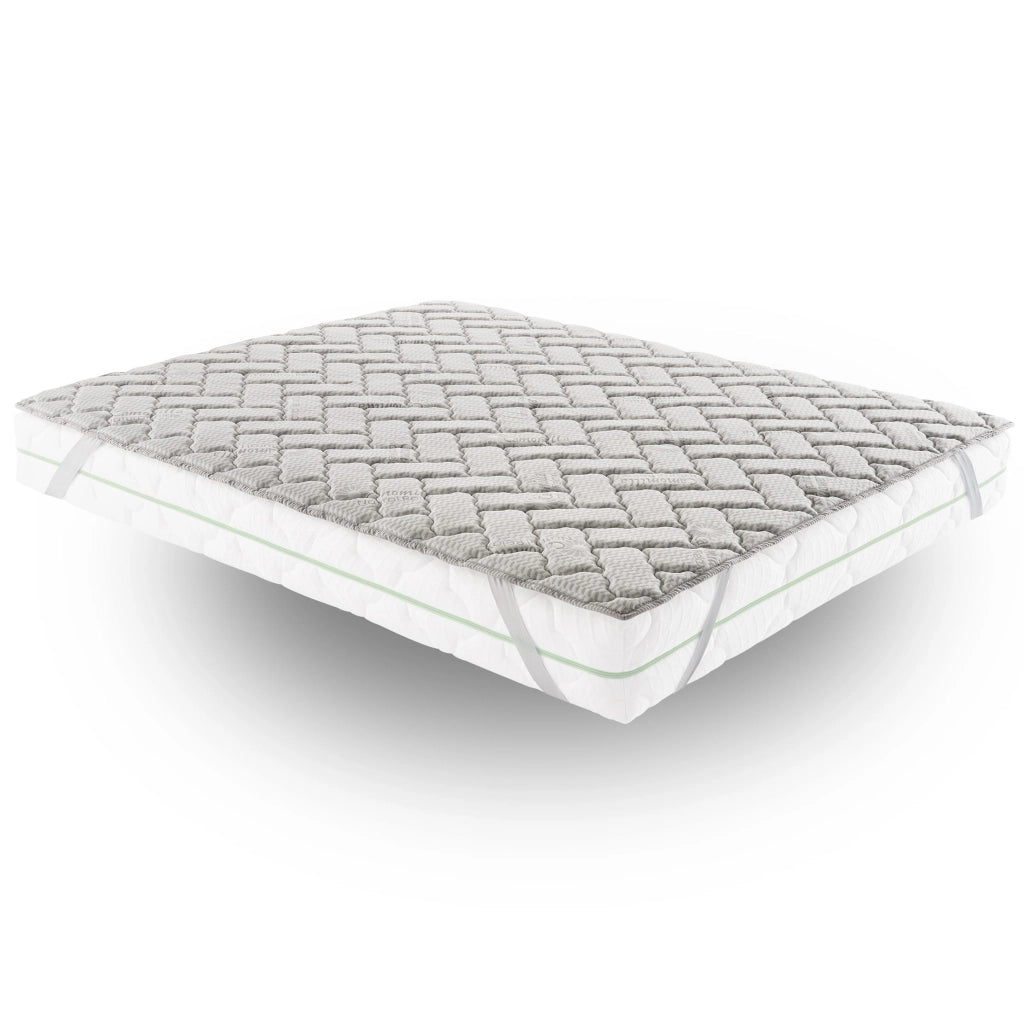 Topper Matrimoniale 180x200 in memory foam 3 cm con rivestimento Trapuntato con Elastico