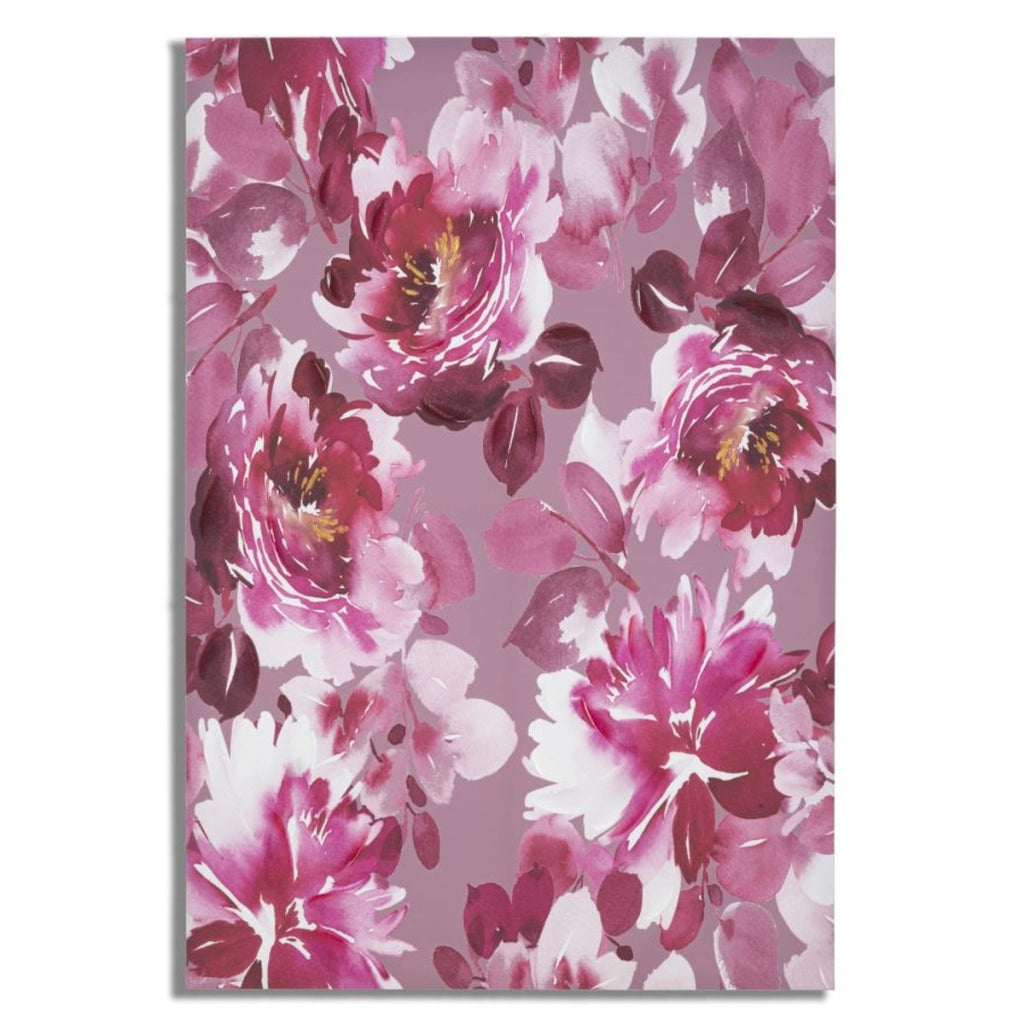 Stampa su Tela Fiori 60, Multicolore, Legno, 80x3x120 cm