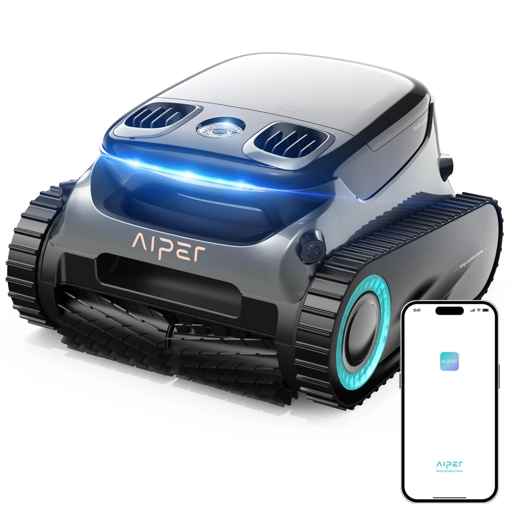 Aiper SCUBA S1 Pro, Robot Pulisci Piscina 200Mq Autonomia 180Min. Nero