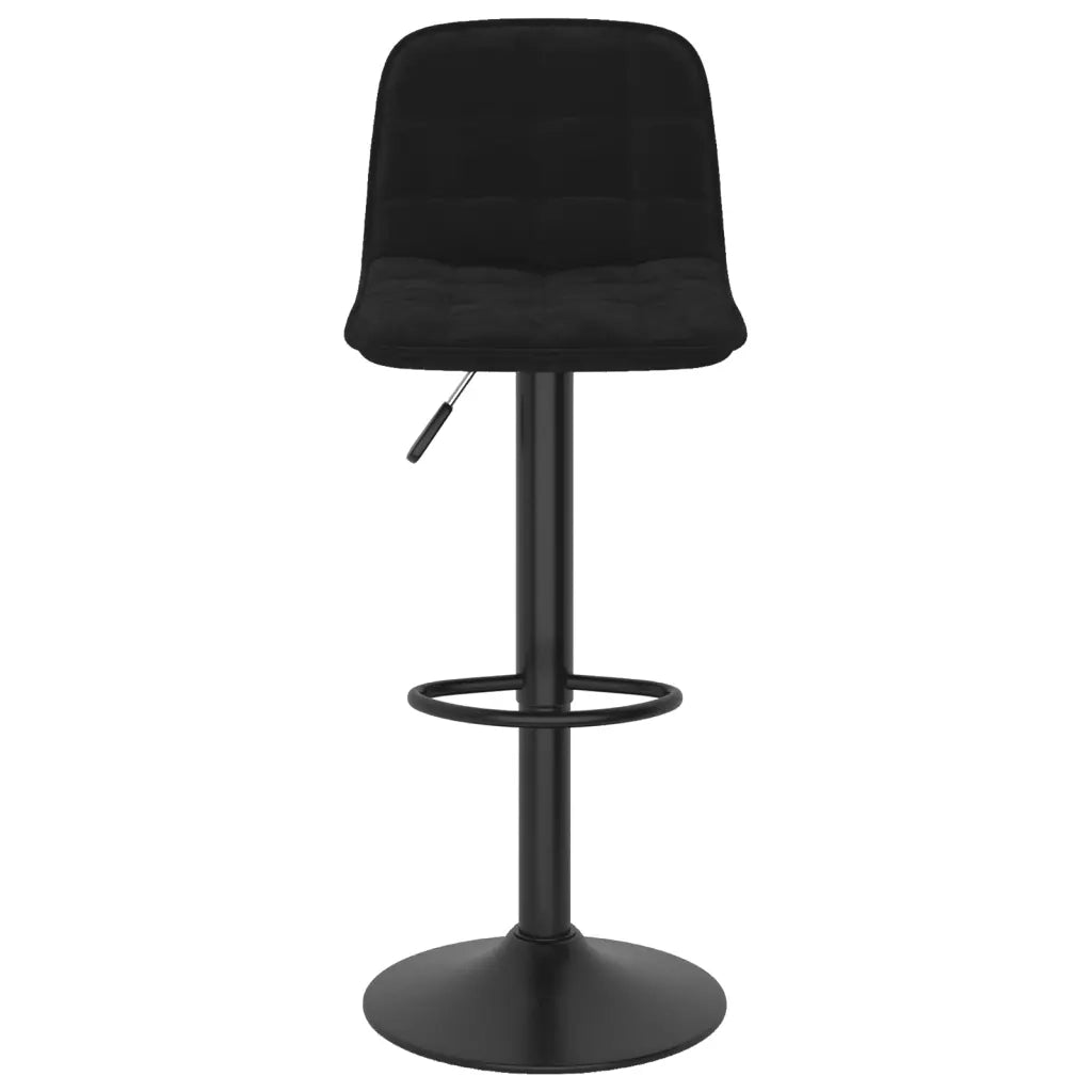 Sgabelli da Bar 2 pz Neri in Velluto 333988