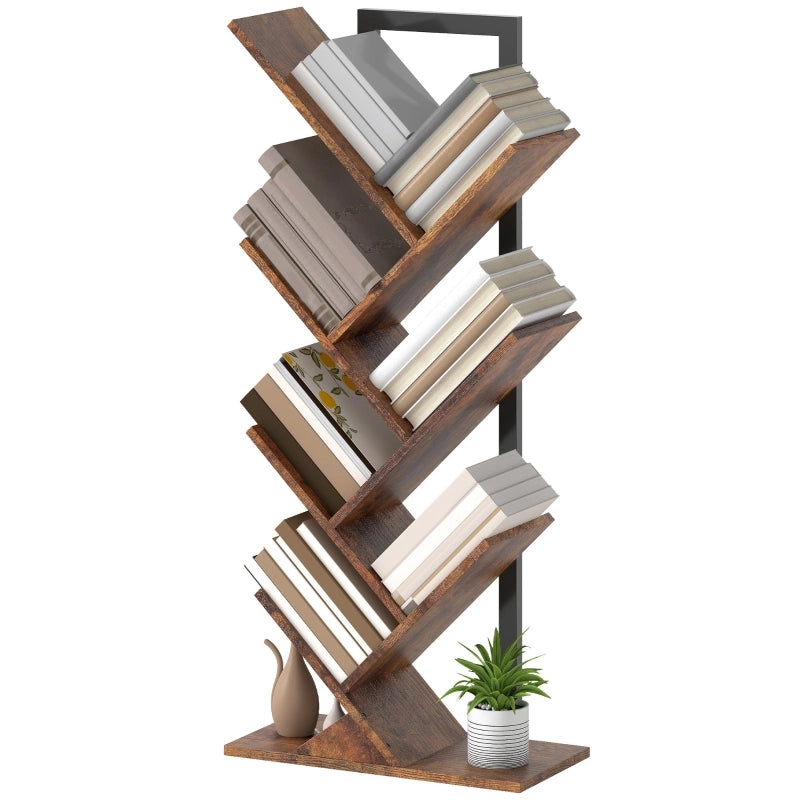 LIBRERIA ad albero 50x24x109 cm Legno Marrone Rustico