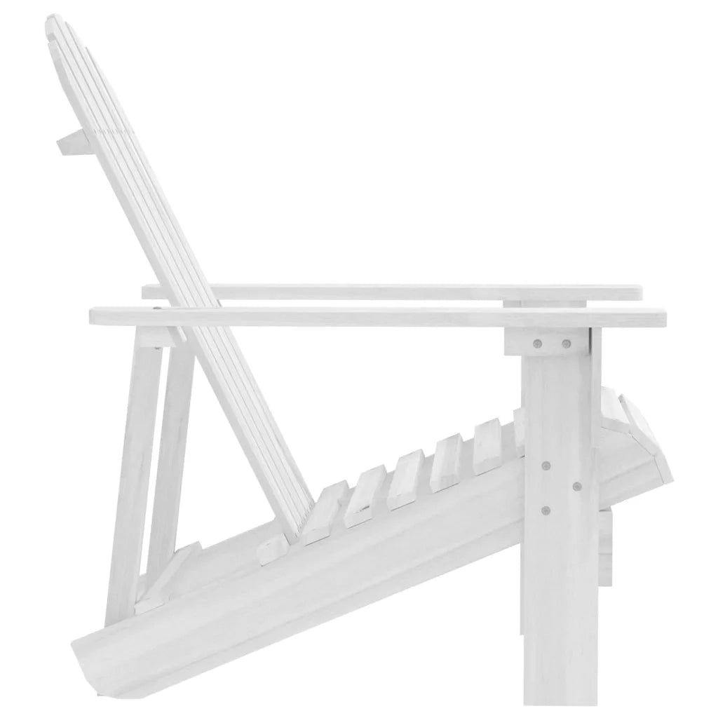 Sedia da Giardino in Legno Bianca 40860
