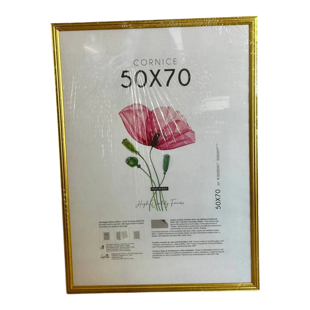 CORNICE LEGNO BLITZ ORO 50X70
