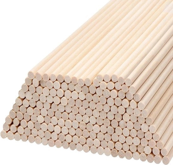 Tavole di Legno Circolari - Stuzzo di Legno per Hobby - 200 pezzi - 18 cm - Non Lavorate - 5 mm - Lavorazione del Legno - Progetti d'Arte - Decorazioni - Adatto per Vari Progetti - Naturale.