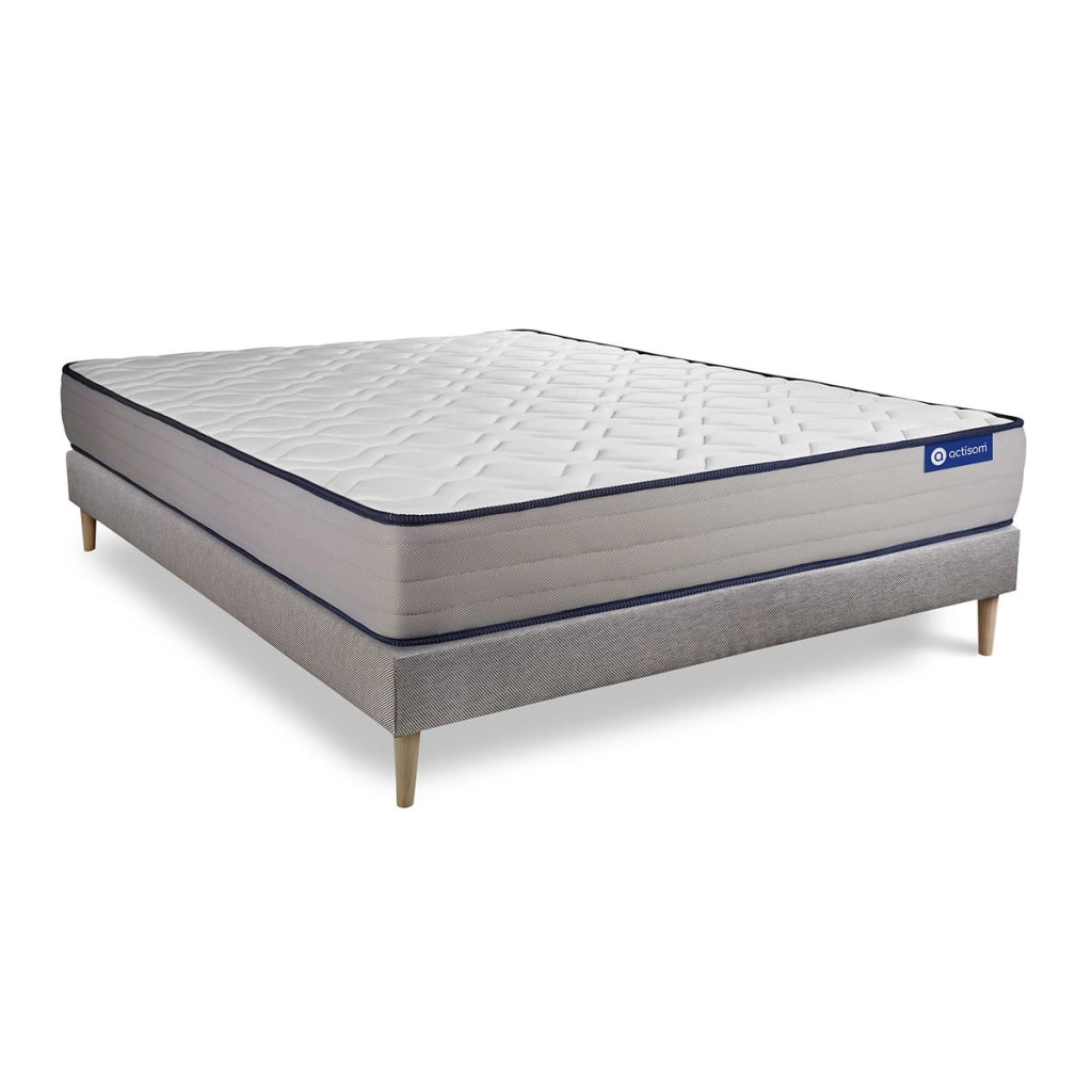 Kit rete e materasso Actilatex form 130x200cm - Spessore : 22cm - Lattice e memory foam - rigido