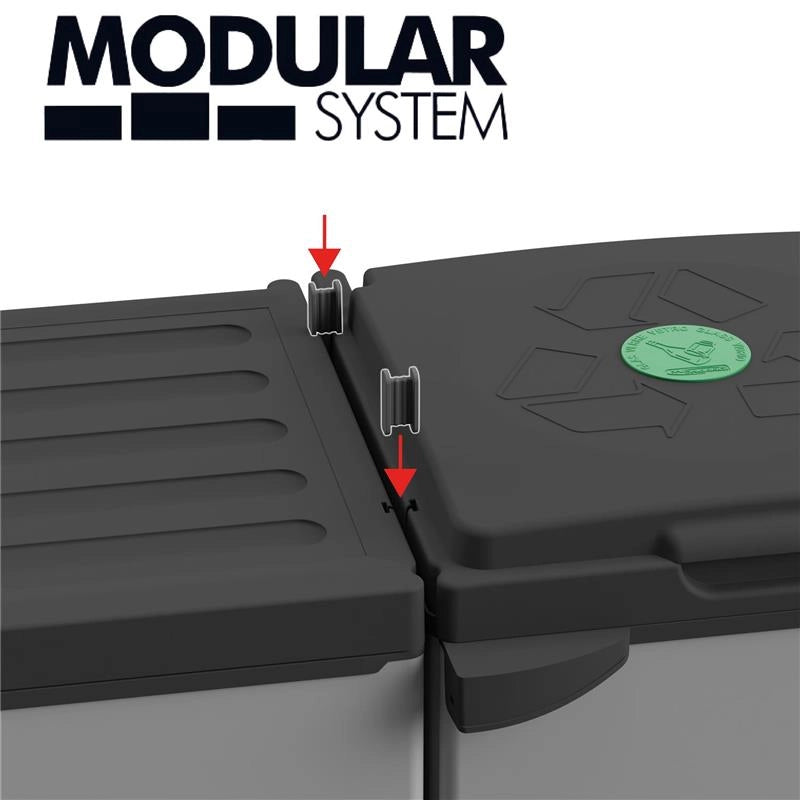 NUOVO MOBILE PORTASACCO TRIS
 PER SACCHI DA 80 LT PER INTERNI ED ESTERNI 102LX38PX87H CM