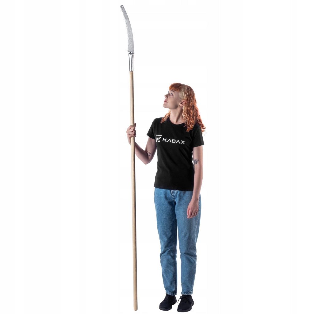 Sega manuale per alberi KADAX da 35 cm, leggera, con manico da 225 cm.