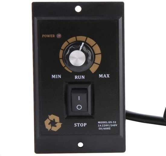 Regolatore di velocità per motori - 500W - Tensione AC 220V - Motore elettrico - Adatto per diversi motori - Modello US-52