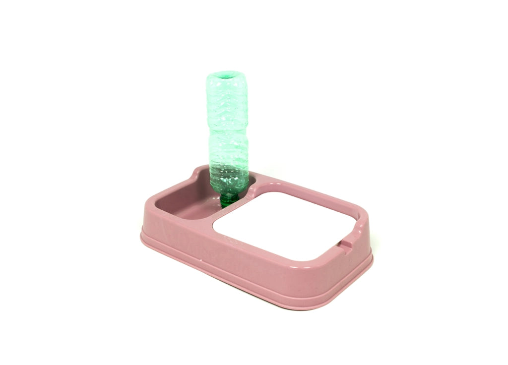 Distributore Cibo/Acqua Per Animali Modello 700087 Colore Rosa