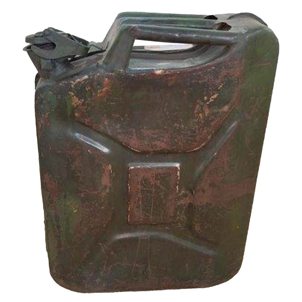 Bidone in metallo con finitura artigianale 33x14x46
