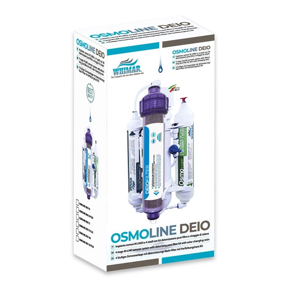 Whimar OsmoLine Deio Plus 100GPD 380L/g - Impianto con membrana Pentair, lavaggio membrana e post-filtro deionizzante