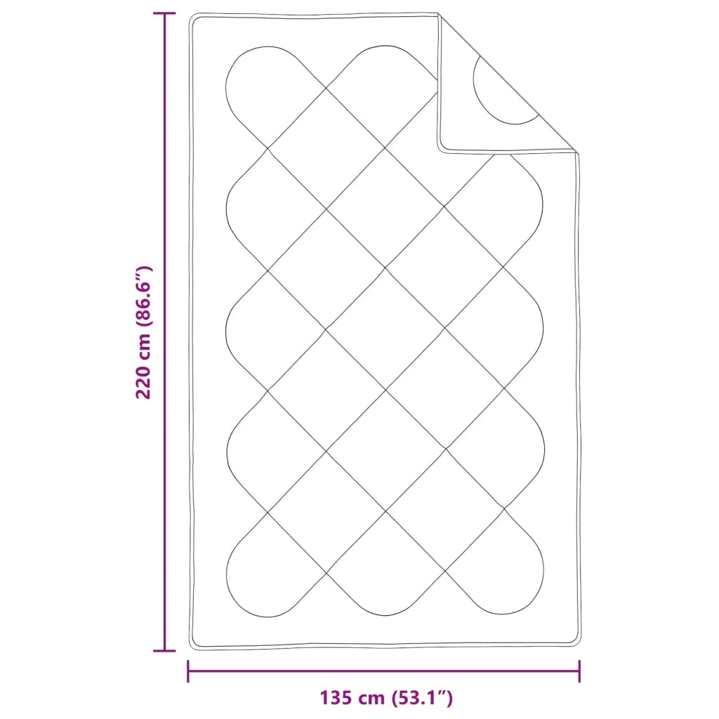 Set di Piumoni con cuscino 2 pcs Bianco Microfibra 3376812