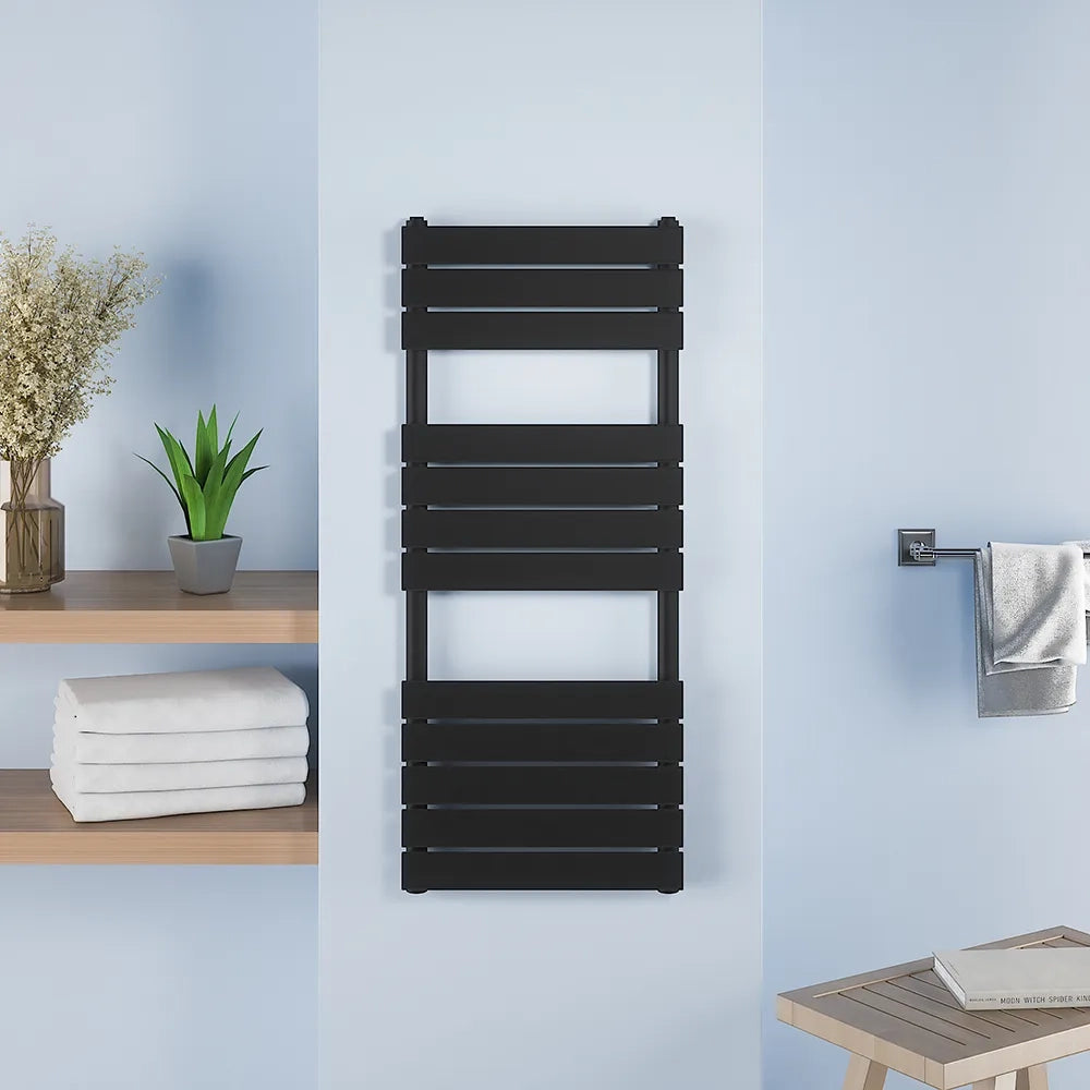 Termoarredo scaldasalviette 1200x500 nero opaco interasse 450 | Sirio