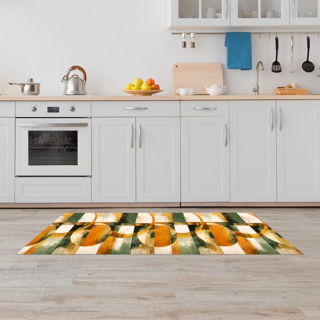Tappeto da cucina antiscivolo, antimacchia passatoia multiuso 50x100 - Urban Verde
