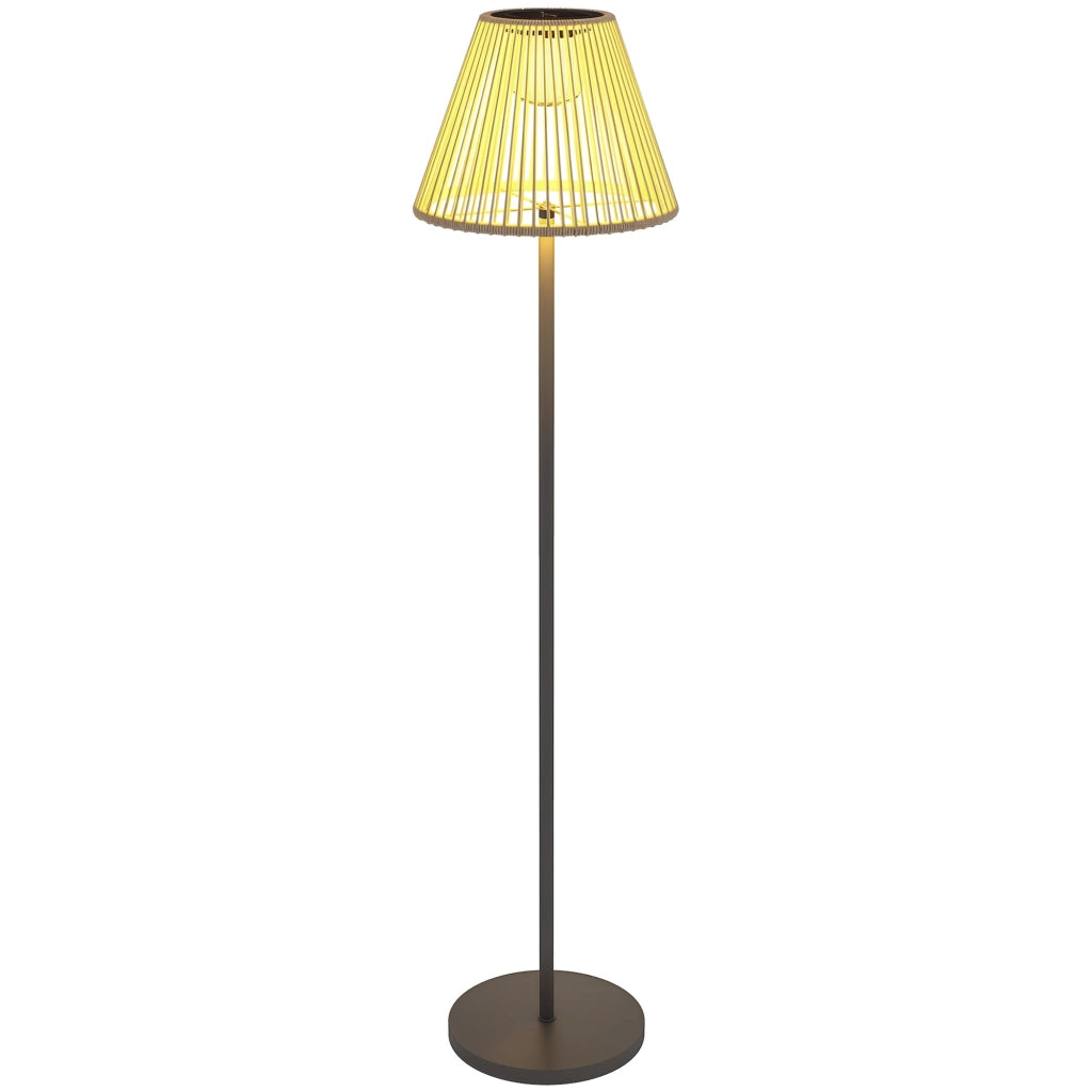 Lampada da Esterno a Energia Solare Rattan con Sensore di Luce ¨C zephmum ¨C 33x135 cm