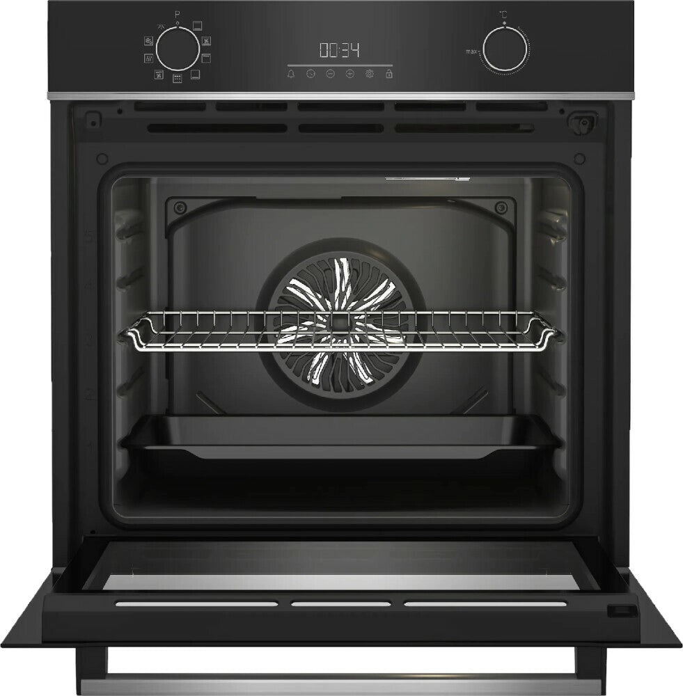 Beko bbie13301xmp forno elettrico ventilato forno beyond multifunzione pirolitico, b300, 9 funzioni