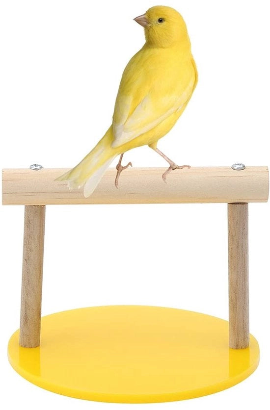 Casa per Uccelli Portatile - Statua di Pappagallo in Legno - Recinzione per Animali da Corte