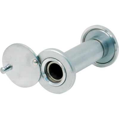 SPIONCINO GRANDANGOLO PORTE POTENT - FINITURA CROMO SATINATO F.MM 14 L.MM 50/82- 3 pezzi