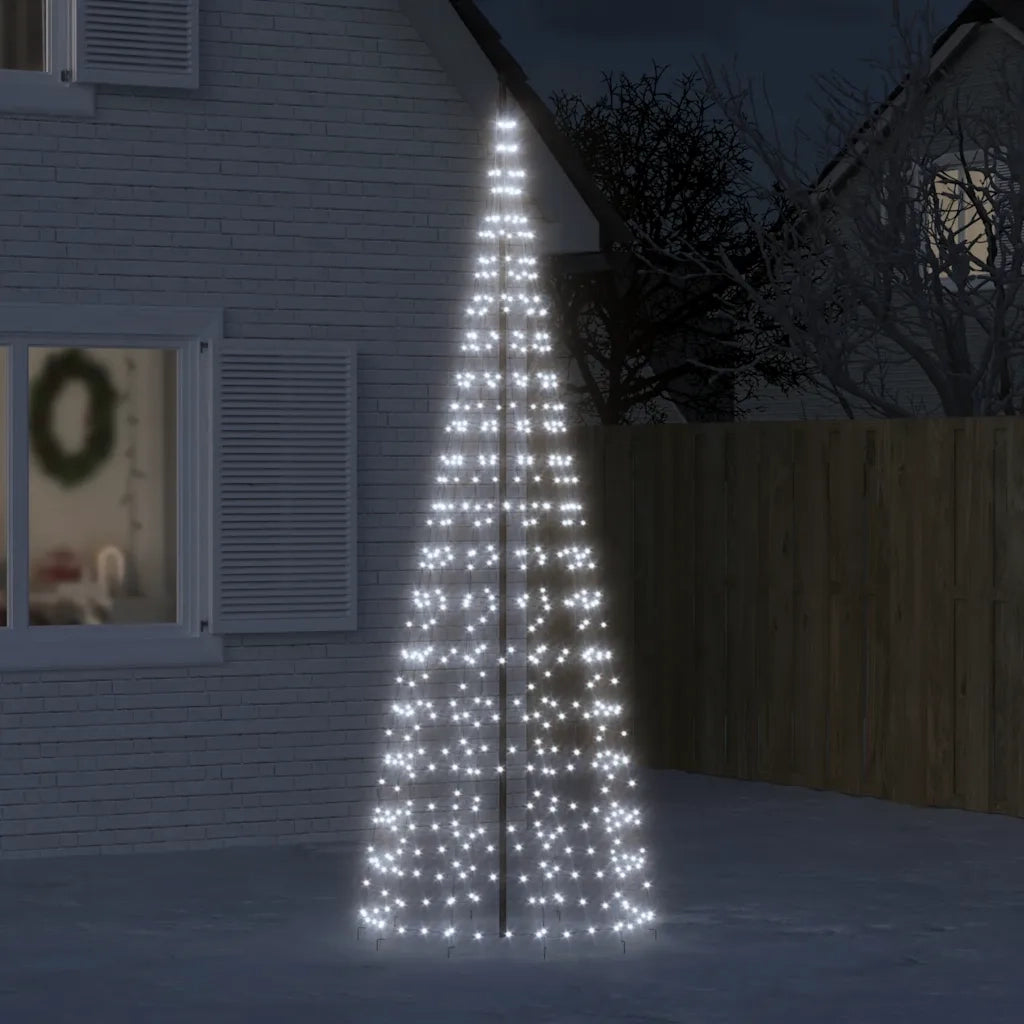Albero di Natale a LED 550 LED Bianco Freddo 300 cm 358113