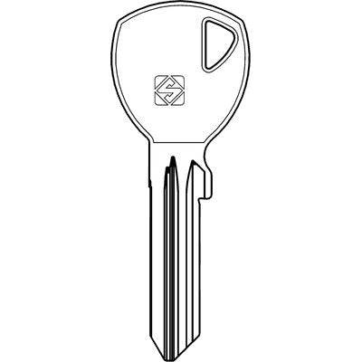 CHIAVE PIATTA ABUS AB128R SILCA - ACCIAIO NICHELATO- 10 pezzi