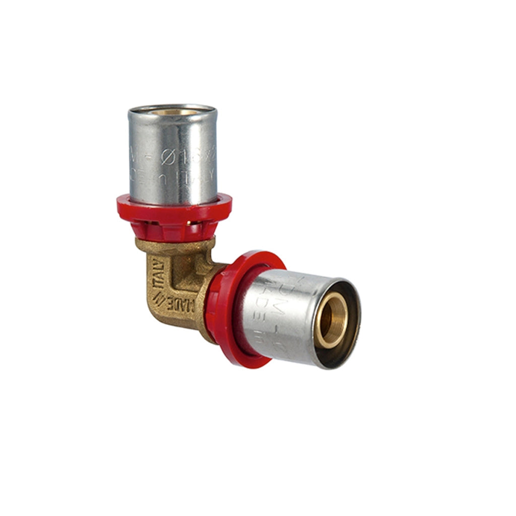 RACCORDO CURVO DOPPIO A PRESSARE PER MULTISTRATO- Diam. 50 x 50- TDMB- pezzi 1