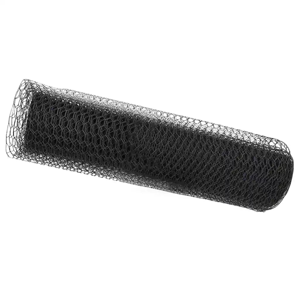 Recinzione da Giardino | Recinzione Esagonale Grigio 0,4 x 100 m PVC