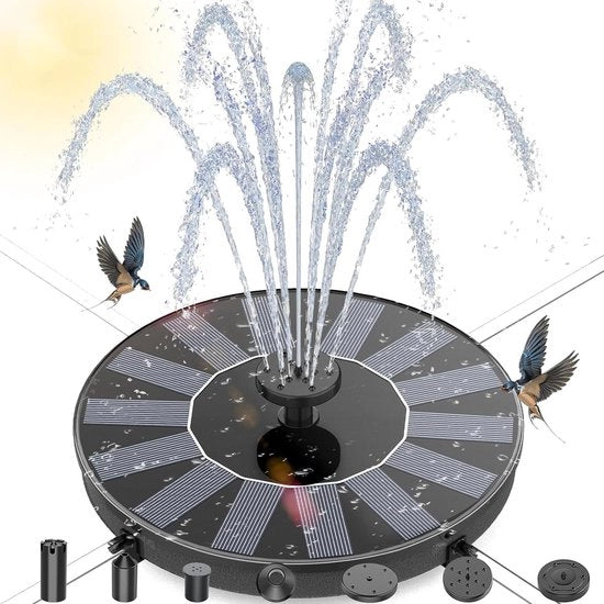 Pompa fontane solare per esterni con 6 effetti - pompa idraulica galleggiante - giochi d'acqua per giardini - laghi - vasche per uccelli - contenitore per pesci