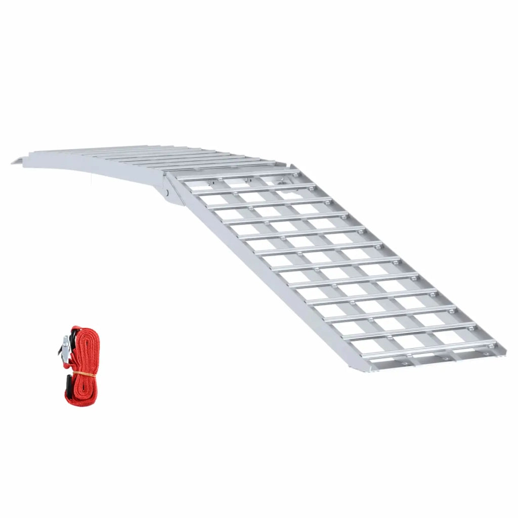 Rampetta per moto 680 kg Argento 230 x 44 x 5 cm Alluminio