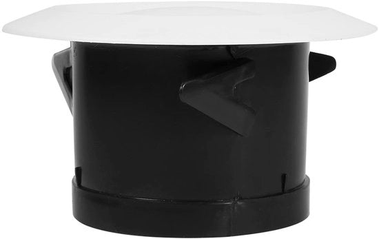 Diffusore Plafond Ronde Bianco - Registrazione Ventilazione Plafondo - Canali di Ventilazione - 4 Dimensioni - 100mm - Adatto per Vari Ambienti