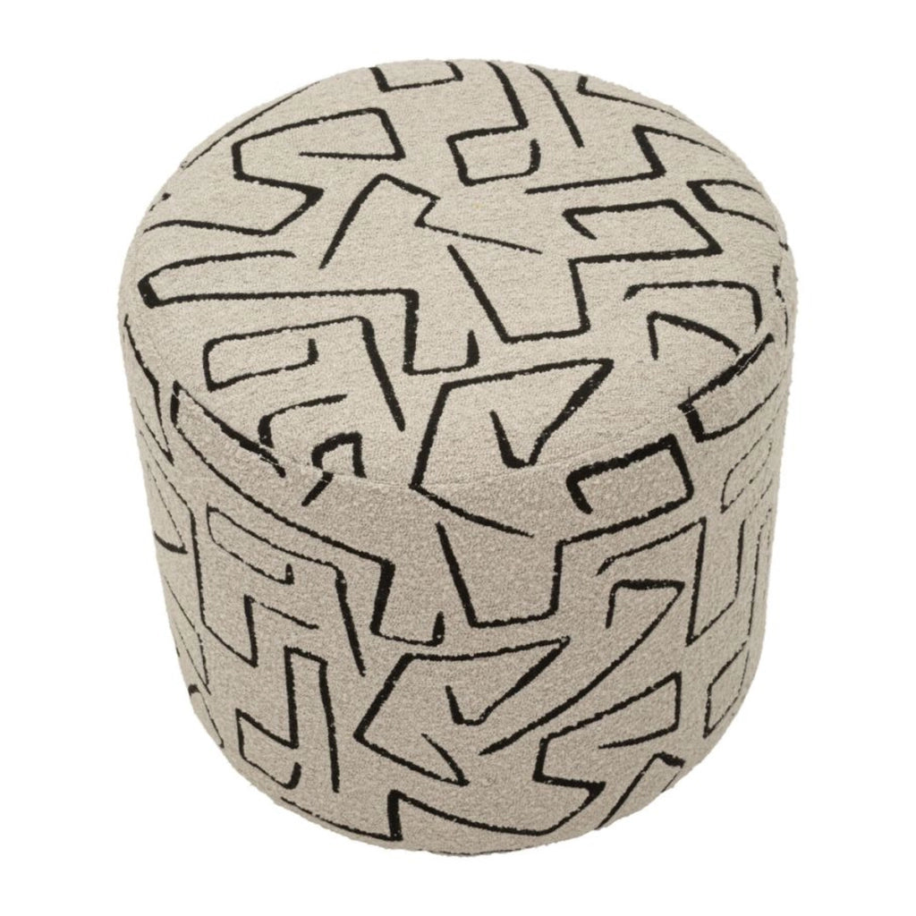 Pouf VKH1065, Multicolore, Spugna, 44x44x40 cm