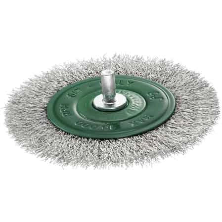 SPAZZOLA CIRCOLARE INOX CON GAMBO 'SIT' Ø mm 80