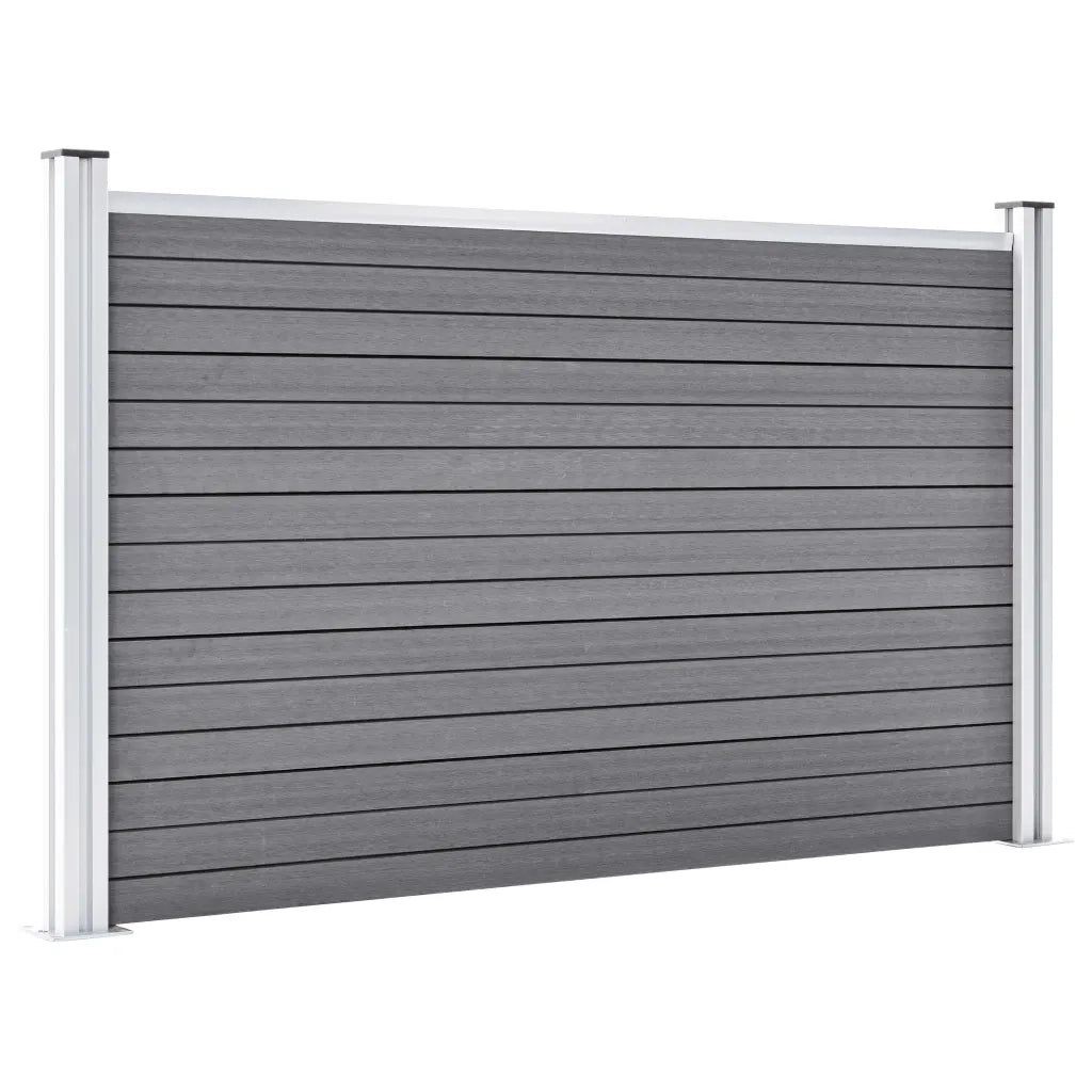 Recinzione da Giardino in WPC 526x106 cm Grigia 3053248