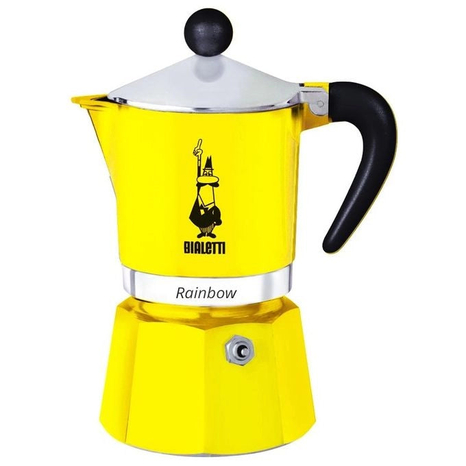 Bialetti Caffettiera da 3 tazze gialla