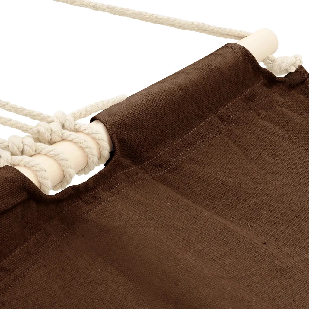 Amaca con asta 210 x 150 cm Marrone 40808