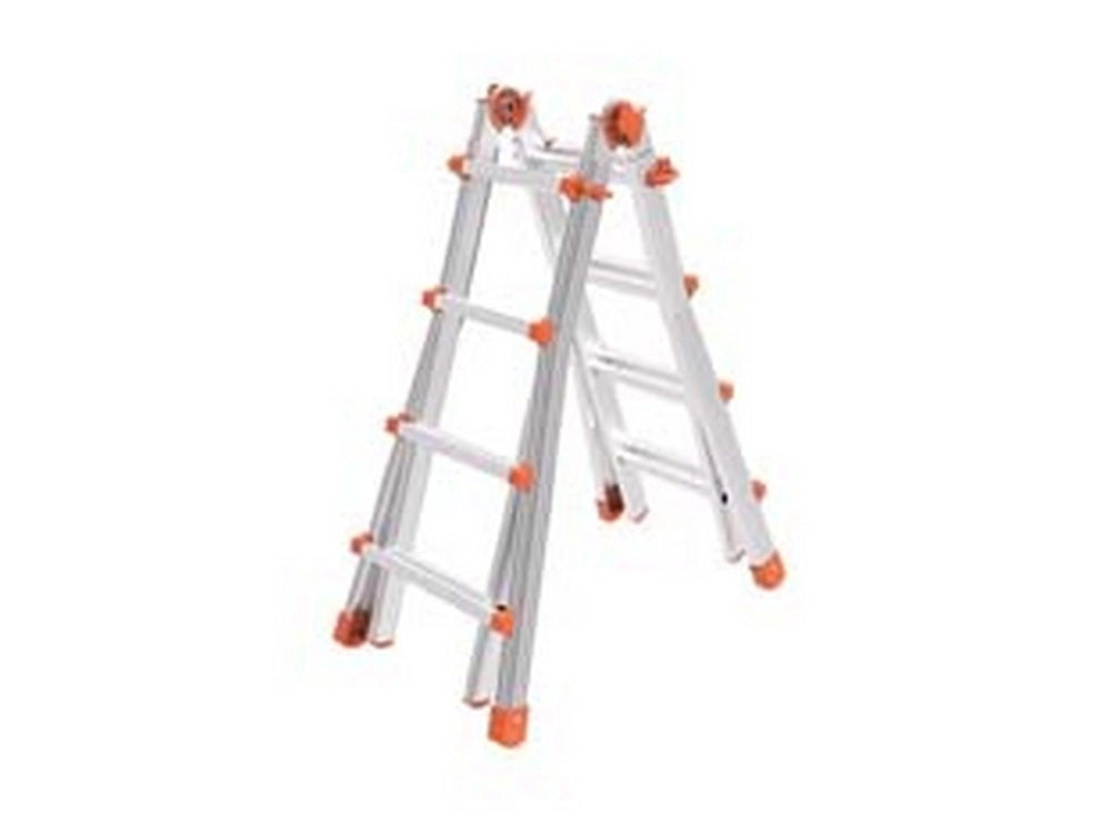 1pz scala telescopica "squadrapiu" alluminio 4+4 grammi aperta cm400h cod:ferx.fer449120