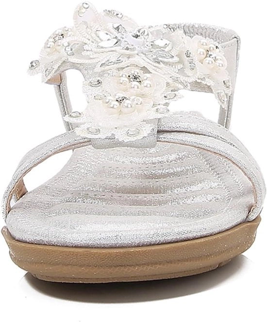 Sandali da donna - Comodi - Nero - Estate - Moda - Senza tacco - Adatti a piedi larghi - Rosa - Tendenza - Cuoio interna