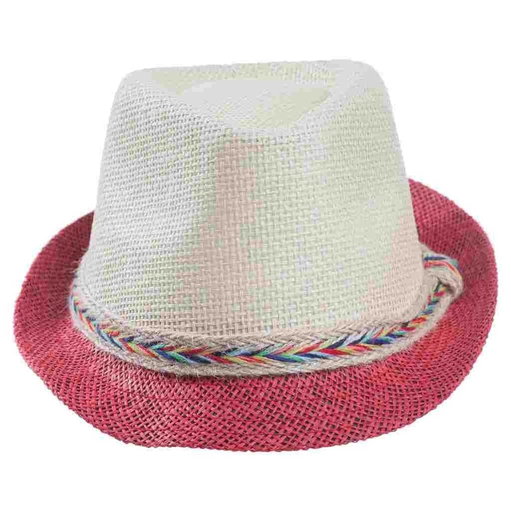 Cappello fedora bicolore 58