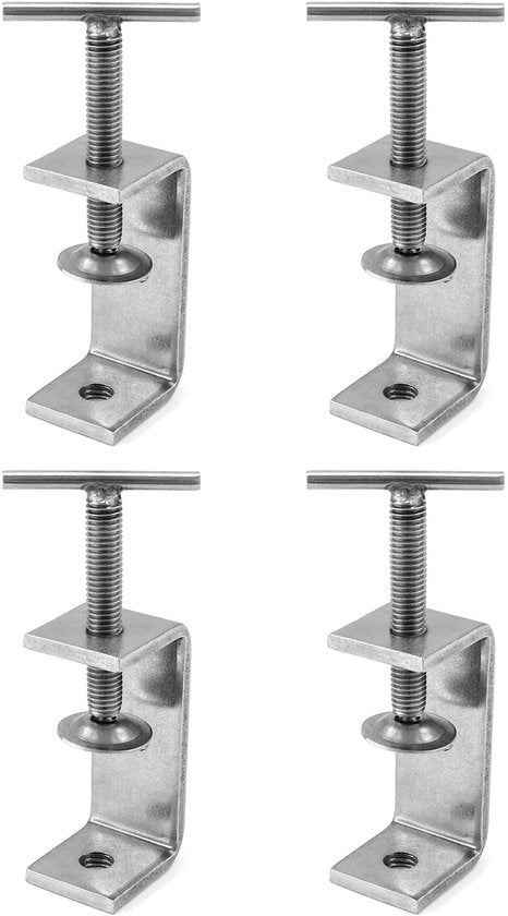 Pacco da 4 C-copri viti - Lavorazione del legno - Qualità pesante - Acciaio inossidabile - Utile per l'installazione di tubi - 4 pezzi