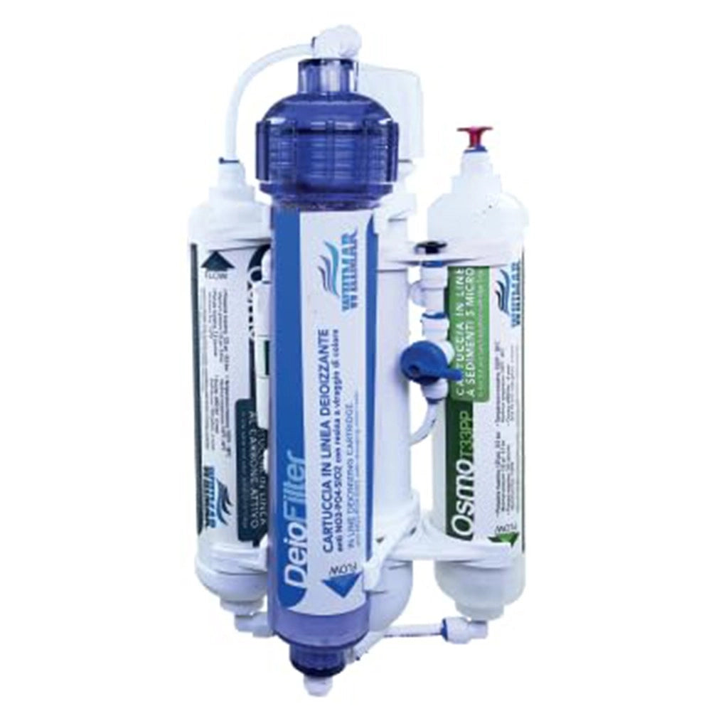 Whimar OsmoLine Deio Plus 100GPD 380L/g - Impianto con membrana Pentair, lavaggio membrana e post-filtro deionizzante