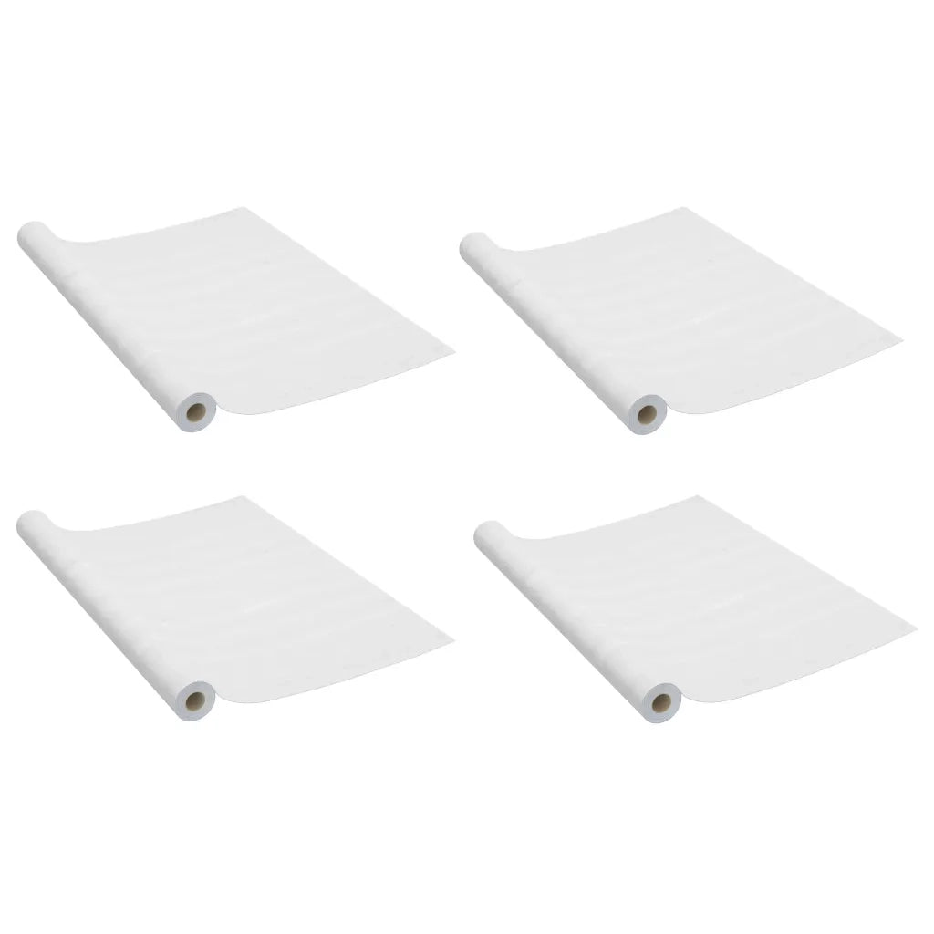 Pellicole Autoadesive per Porte 4 pz Legno Bianco 210x90 cm PVC 3059642
