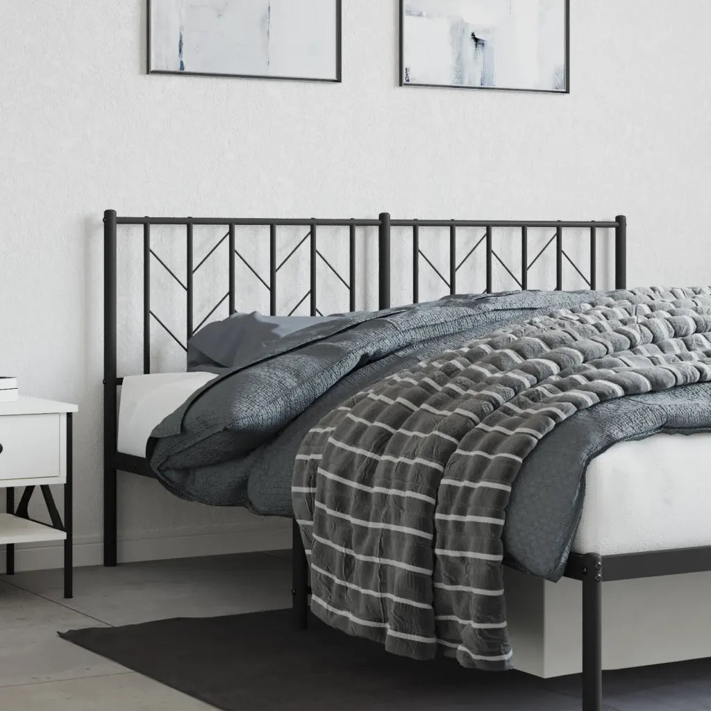 Testiera | Testata di Ricambio in Metallo Nero 160 cm