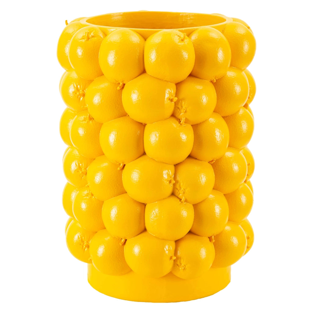 Bardo, Vaso Disegni con Limoni, Giallo